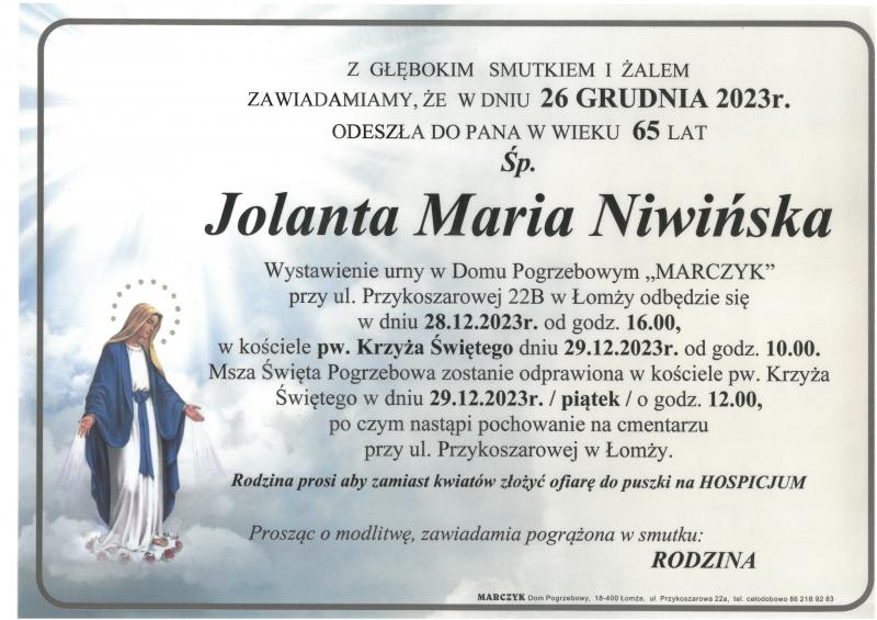 Jolanta Maria Niwińska