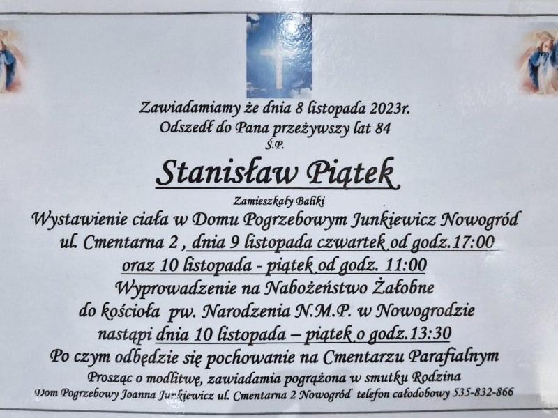 Stanisław  Piątek