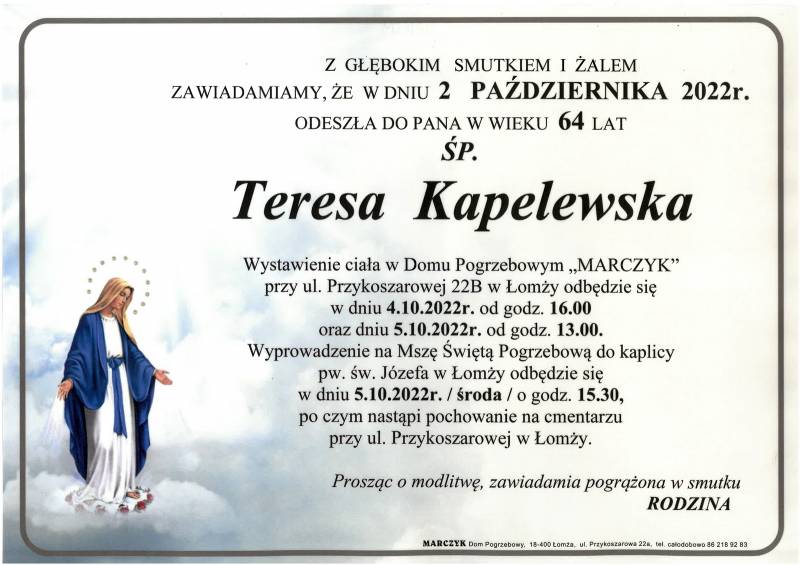 Teresa Kapelewska
