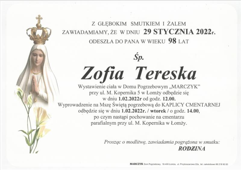 Zofia  Tereska
