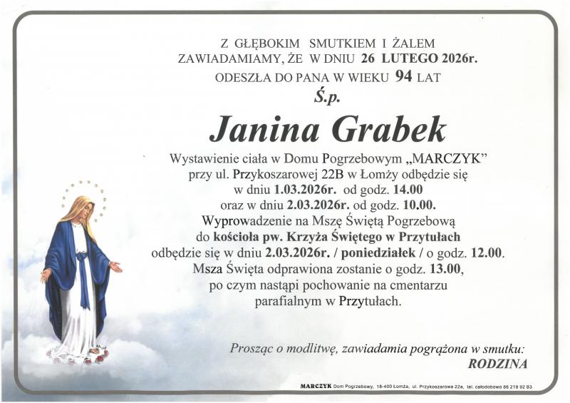 Janina  Grabek