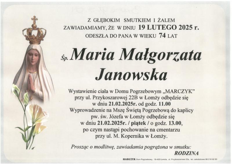Maria Małgorzata Janowska