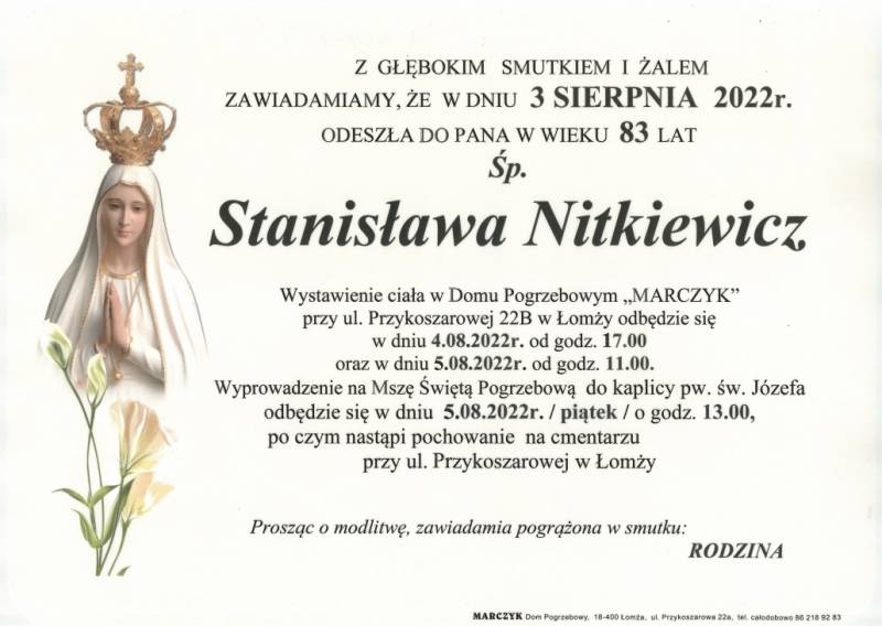 Stanisława  Nitkiewicz