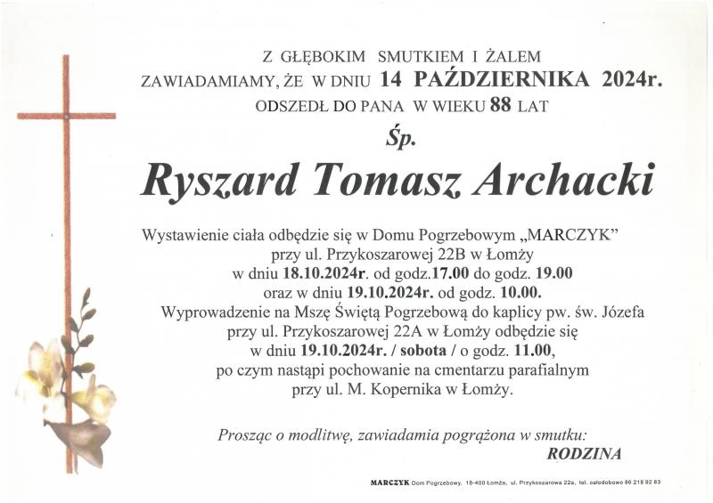 Ryszard Tomasz Archacki