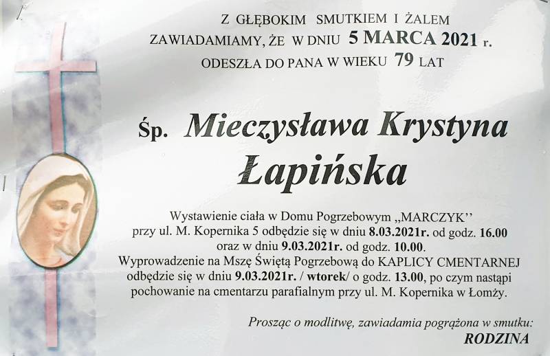 Mieczysława Krystyna Łapińska