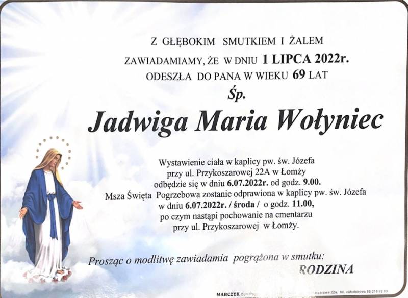 Jadwiga Maria Wołyniec