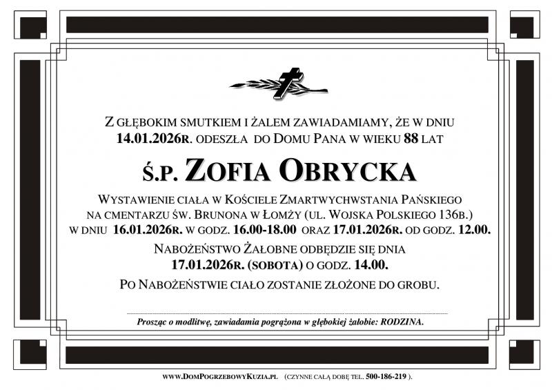 Zofia Obrycka