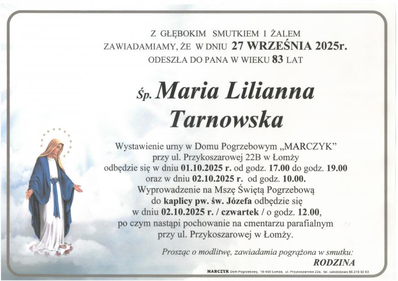 Maria Lilianna Tarnowska