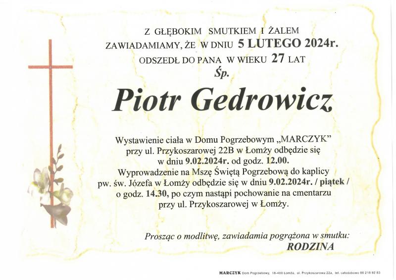 Piotr Gedrowicz