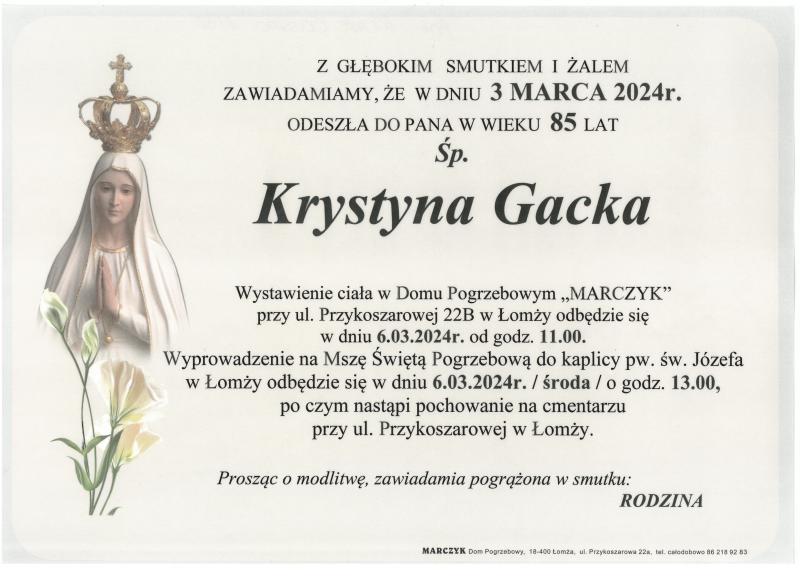 Krystyna Gacka
