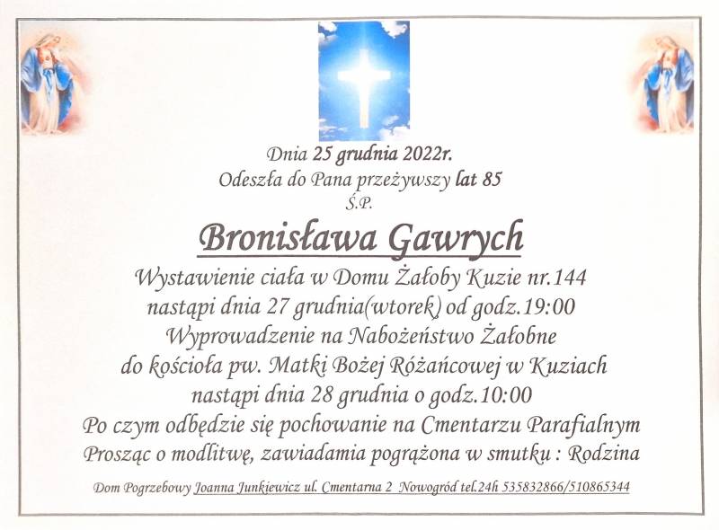 Bronisława Gawrych
