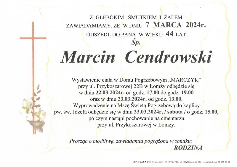 Marcin Cendrowski