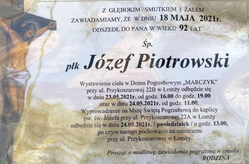płk Józef Piotrowski