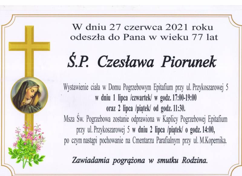 Czesława Piorunek