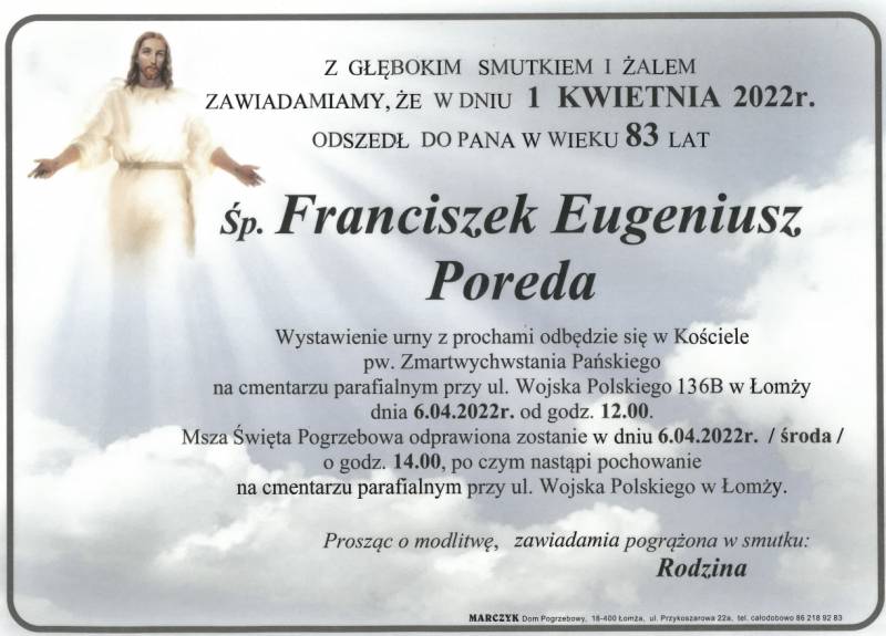 Franciszek Eugeniusz Poreda