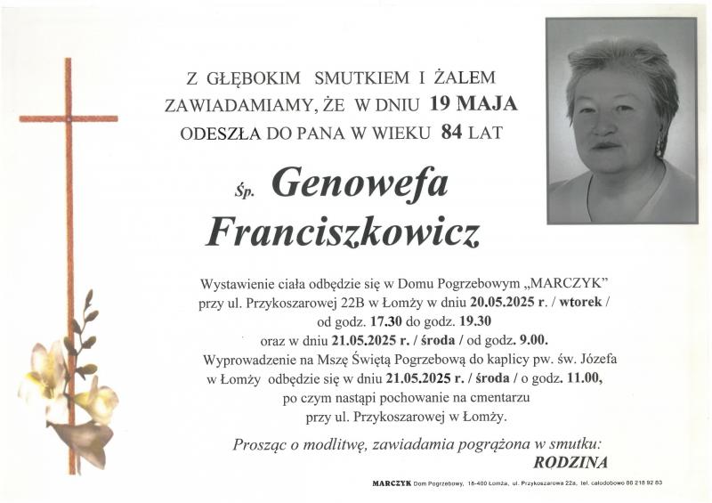 Genowefa Franciszkowicz