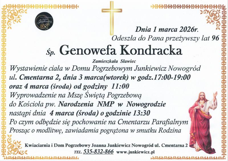 Genowefa  Kondracka