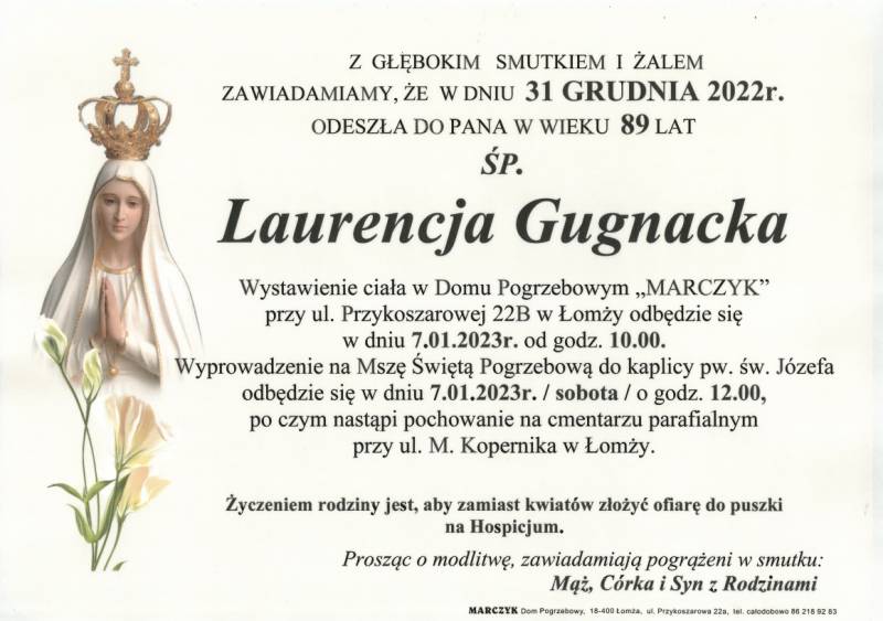 Laurencja Gugnacka