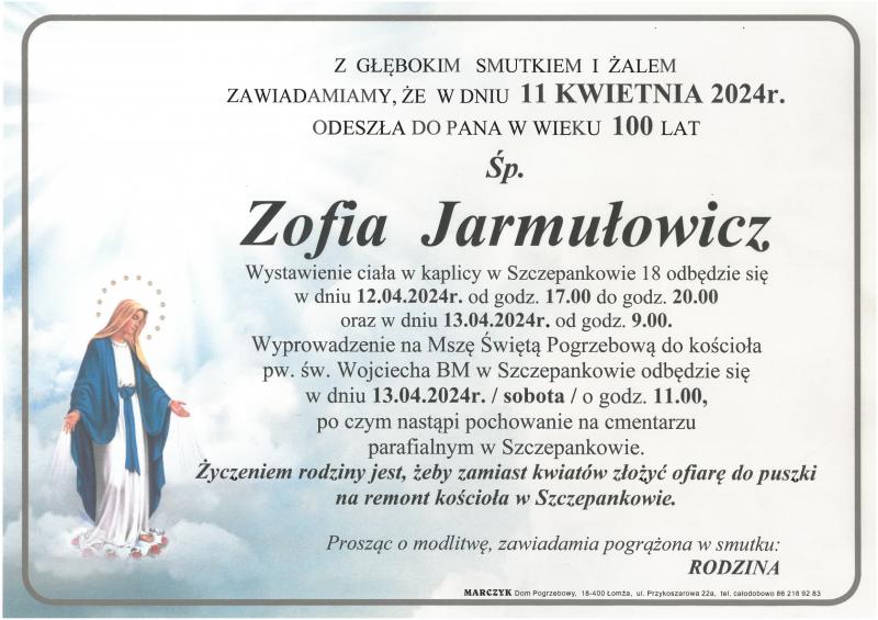 Zofia  Jarmułowicz