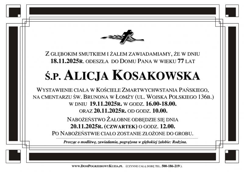 Alicja Kosakowska