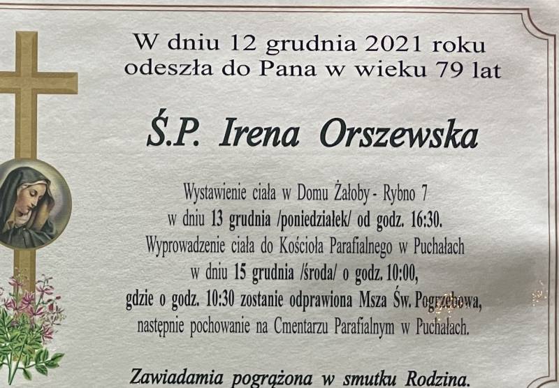 Irena  Orszewska