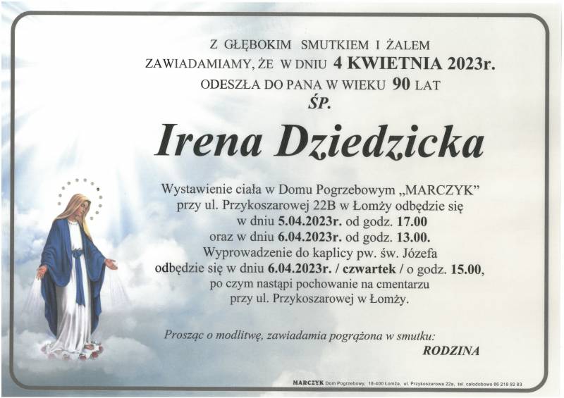 Irena Dziedzicka