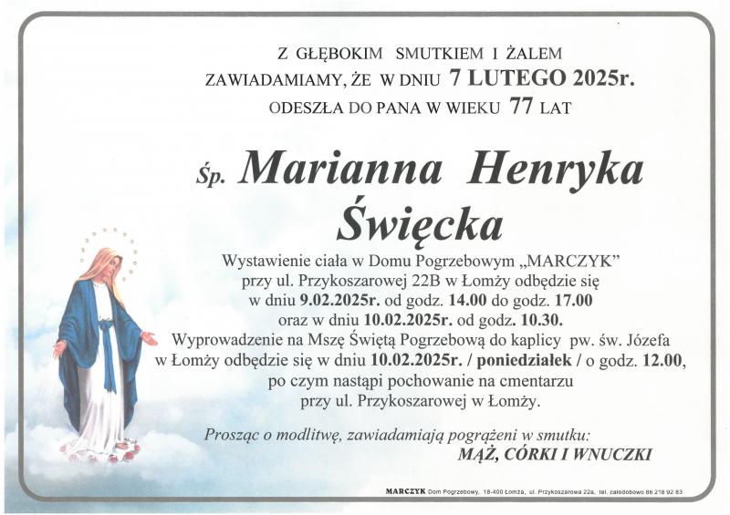 Marianna Henryka Święcka