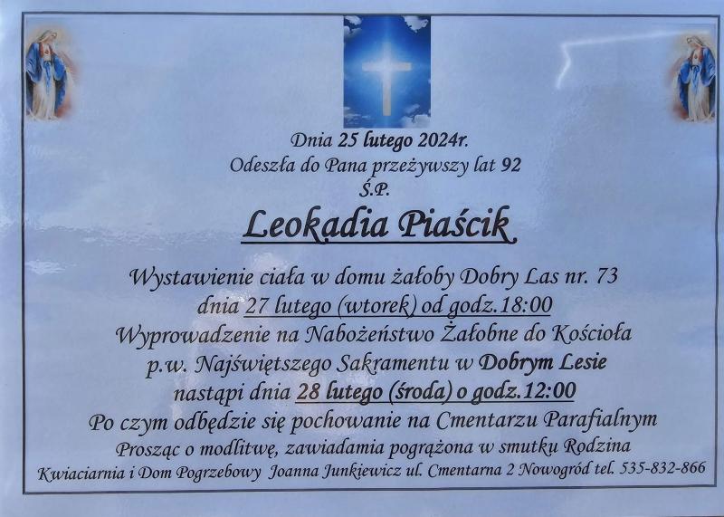 Leokadia Piaścik