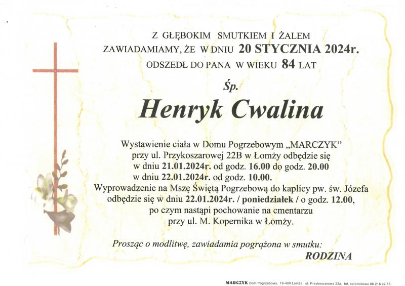 Henryk Cwalina