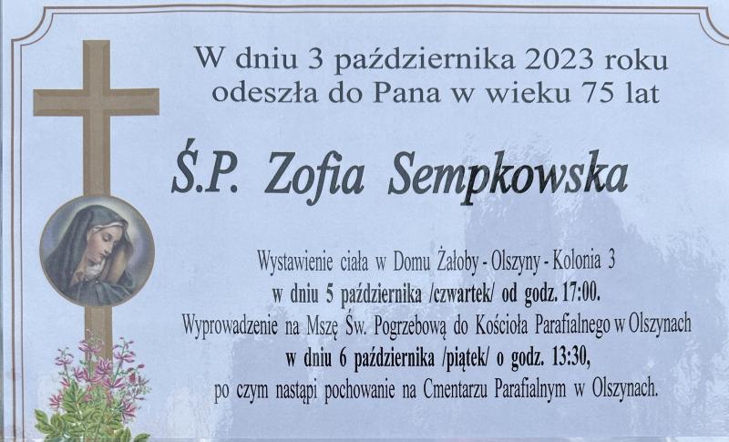 Zofia  Sempkowska