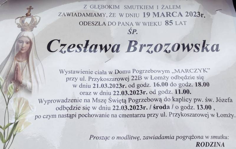 Czesława Brzozowska