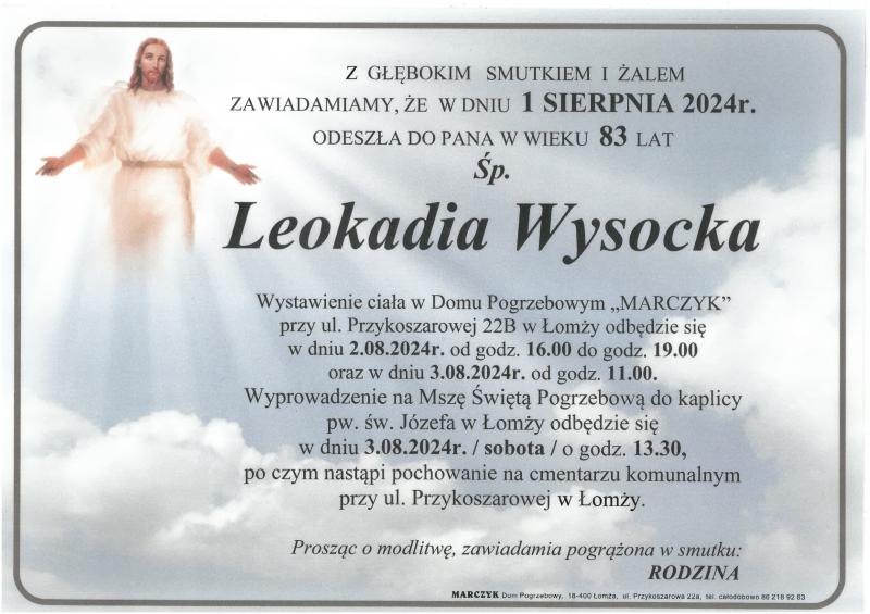 Leokadia Wysocka