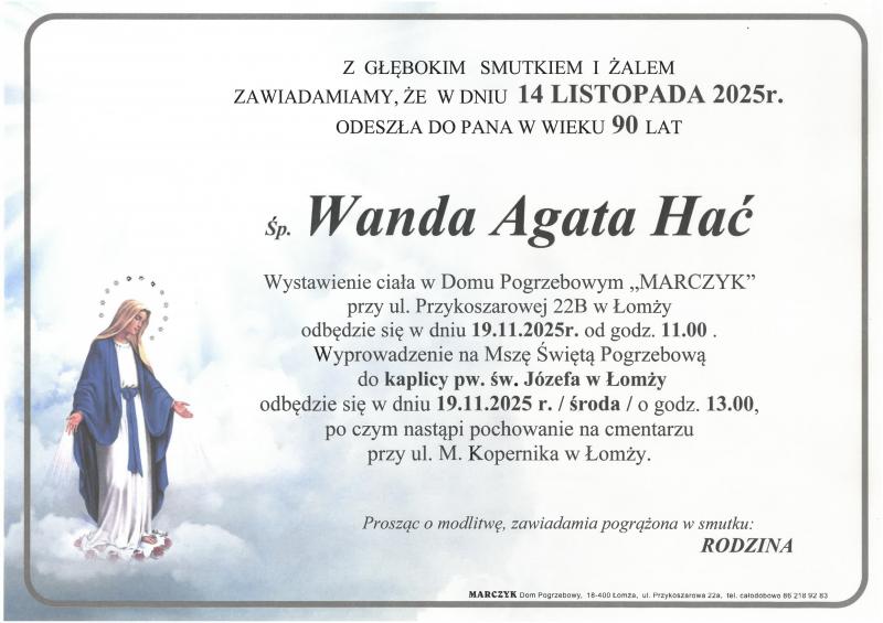 Wanda Agata Hać