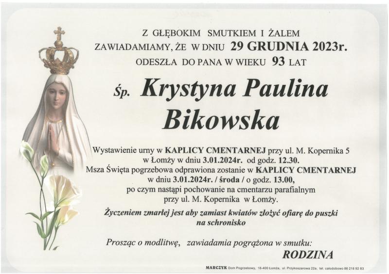 Krystyna Paulina Bikowska