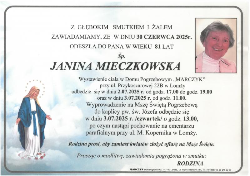 Janina Mieczkowska