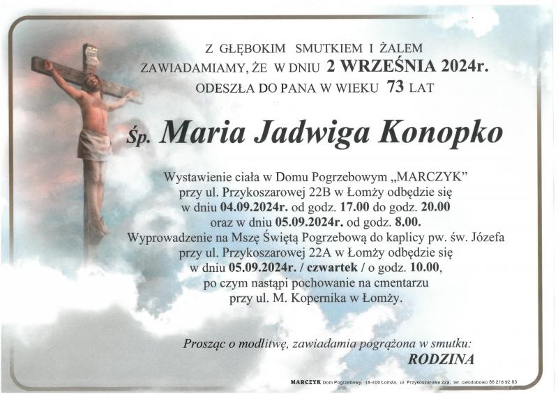 Maria Jadwiga  Konopko