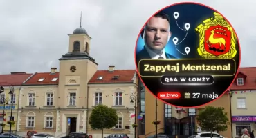 Wpadka sztabu Mentzena w Łomży? Ratusz żąda usunięcia herbu