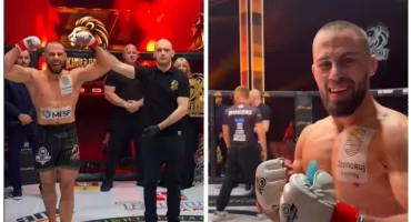 Hubert Sulewski z triumfem! On ma młotek w dłoniach!