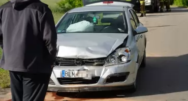 Poranny wypadek w Nowym Cydzynie. Trzy osoby w szpitalu [FOTO]