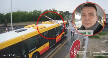 Afera z pociągiem i autobusem. Prezez MPK punktuje fatalne oznakowanie przejazdu 